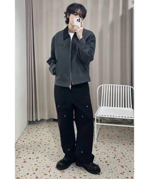 DRAW FIT（ドローフィット）の「コントラストワークトラッカージャケット [D.GREY]（デニムジャケット・メンズ・その他・LARGE/X-LARGE/MEDIUM）」の22枚目の写真
