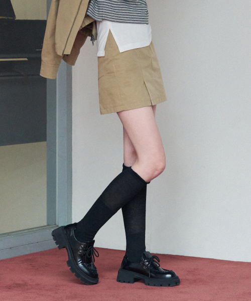 LEATHERY（レザリー）の「ベントコットンミニスカート[ブラック]（スカート・レディース・その他・SMALL/MEDIUM）」の5枚目の写真
