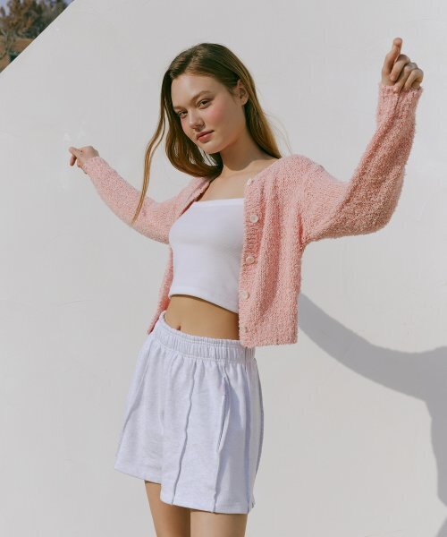 ETMON(エトモン)の「Color Blend Knit Cardigan Pink(カーディガン/ボレロ・レディース・その他・FREE)」の5枚目の写真