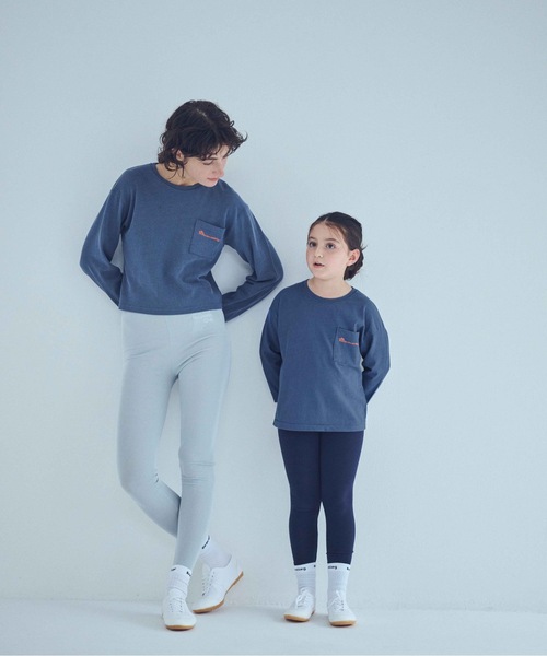 SEA(シー)の「GRAPHIC L/S ポケットTEE (Hibiscus Seavalley)(Tシャツ/カットソー・レディース・ホワイト/ブルー/チャコールグレー・2/1/0)」の7枚目の写真