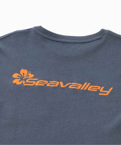 SEA(シー)の「GRAPHIC L/S ポケットTEE (Hibiscus Seavalley)(Tシャツ/カットソー・レディース・ホワイト/ブルー/チャコールグレー・2/1/0)」の13枚目の写真