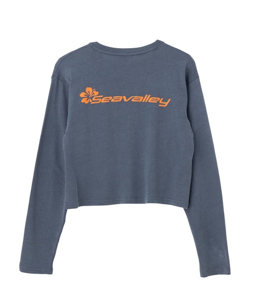 SEA(シー)の「GRAPHIC L/S ポケットTEE (Hibiscus Seavalley)(Tシャツ/カットソー・レディース・ホワイト/ブルー/チャコールグレー・2/1/0)」の16枚目の写真