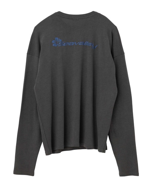 SEA(シー)の「GRAPHIC L/S ポケットTEE (Hibiscus Seavalley)(Tシャツ/カットソー・レディース・ホワイト/ブルー/チャコールグレー・2/1/0)」の18枚目の写真