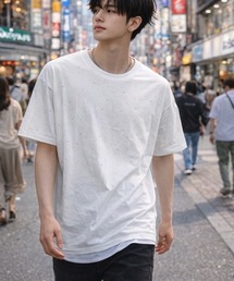 スタッズデザインTシャツ