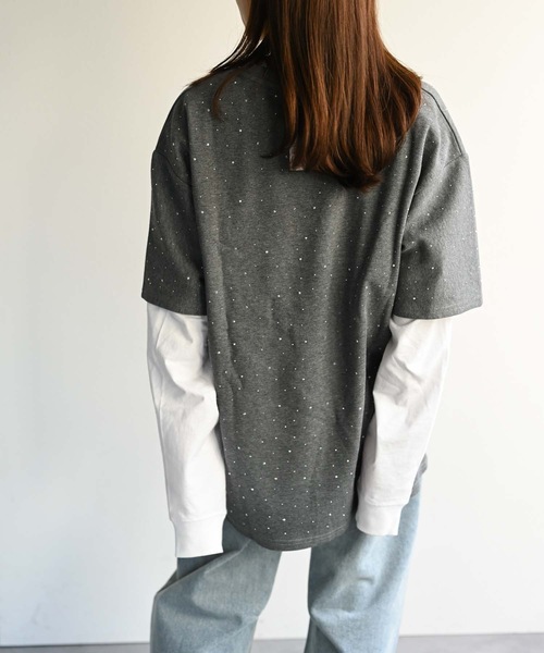 CREARE -LINO-(クレアーレリノ)の「スタッズデザインTシャツ(Tシャツ/カットソー・メンズ・ブラック/オフホワイト/チャコール・FREE)」の15枚目の写真