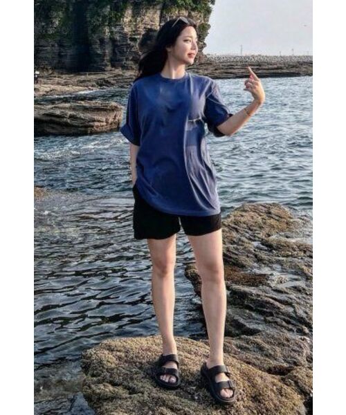 THE MILE（ザマイル）の「PIGMENT ESSENTIAL CREW [PIGMENT NAVY]（Tシャツ/カットソー・メンズ・その他・LARGE/MEDIUM/SMALL/X-LARGE/X-SMALL）」の5枚目の写真