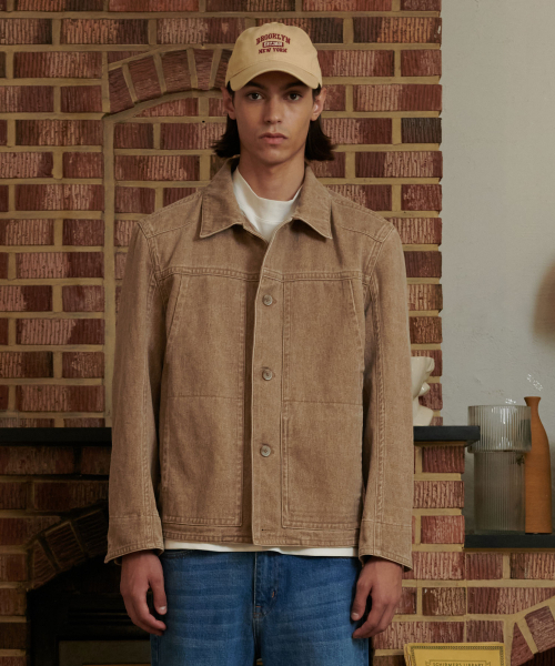 PRODESHIRT(プロデシャツ)の「ヴィンテージコットントラッカージャケット(ウッドブラウン)(デニムジャケット・メンズ・その他・LARGE/X-LARGE/XX-LARGE)」の1枚目の写真