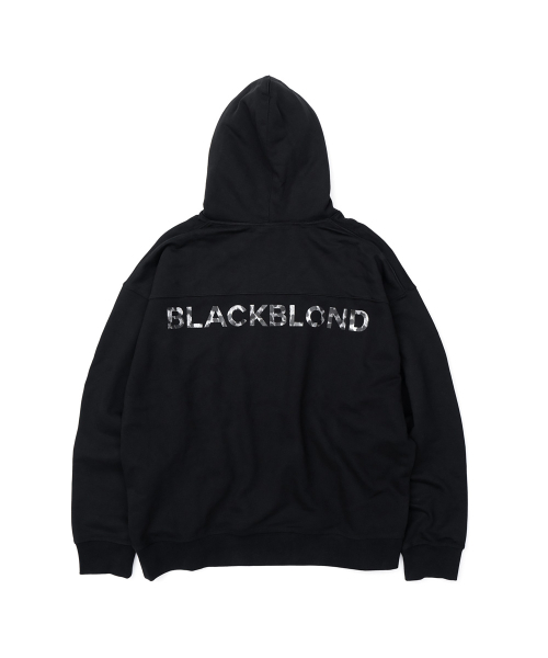 BLACK BLOND（ブラック ブロンド）の「ビビディ レオパード クラシックスマイルロゴフードパーカー (ブラック)（パーカー・レディース・その他・LARGE/MEDIUM/X-LARGE）」の5枚目の写真