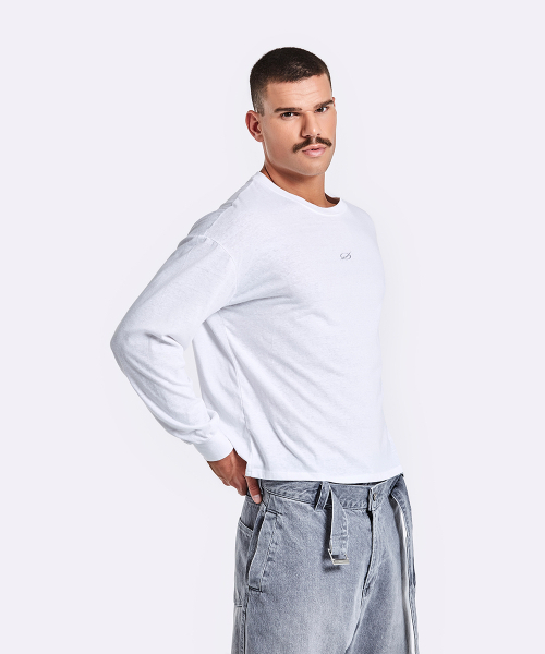 51%(フィフティーワンパーセント)の「Slub Longsleeve - White(Tシャツ/カットソー・メンズ・その他・MEDIUM/LARGE)」の6枚目の写真
