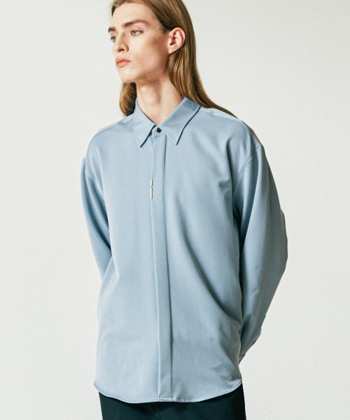 S SY(エスエスワイ)の「バーティカルティップベーシックシャツリラックスフィットスカイブルー(シャツ/ブラウス・メンズ・その他・LARGE/MEDIUM/SMALL)」の3枚目の写真