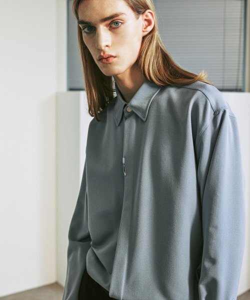 S SY(エスエスワイ)の「バーティカルティップベーシックシャツリラックスフィットスカイブルー(シャツ/ブラウス・メンズ・その他・LARGE/MEDIUM/SMALL)」の5枚目の写真