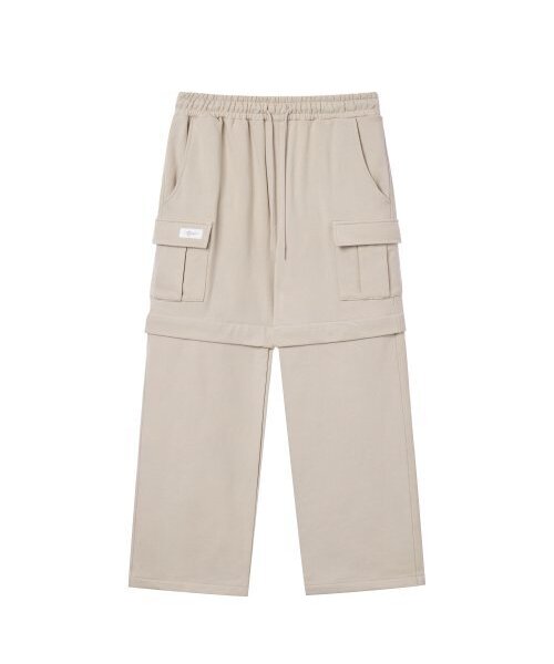 HARDGEAR APPAREL(ハードギアアパレル)の「ディタッチャブルカーゴスウェットパンツベージュ(スウェットパンツ・メンズ・その他・LARGE/MEDIUM/SMALL/X-LARGE)」の1枚目の写真