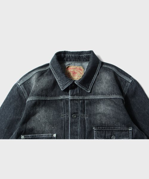 VDR（ブイディアール）の「302 Denim Jacket [Faded Black]（デニムジャケット・メンズ・その他・MEDIUM）」の3枚目の写真