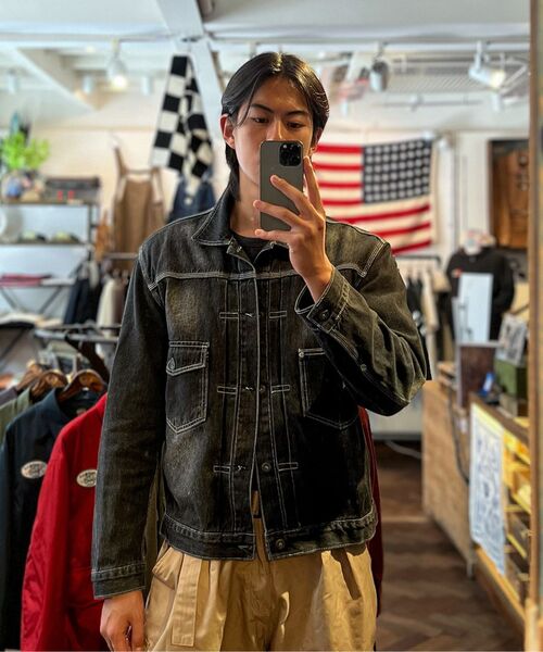 VDR（ブイディアール）の「302 Denim Jacket [Faded Black]（デニムジャケット・メンズ・その他・MEDIUM）」の6枚目の写真