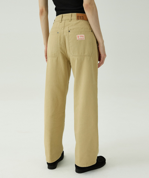 MAGOODGAN(メックウッドガン)の「パブン4415 ピーチキャンバス ワイドフィット ベージュコットンパンツ(その他パンツ・レディース・その他・LARGE/MEDIUM/SMALL/X-LARGE)」の6枚目の写真