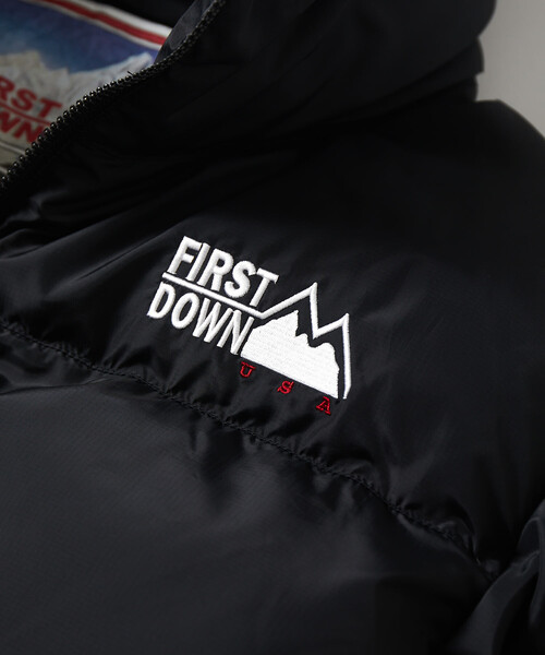 FIRST DOWN（ファーストダウン）の「FIRST DOWN/ファーストダウン 別注 バブルダウン（ダウンジャケット/コート・メンズ・ホワイト/ブラック/チャコールグレー・SMALL/MEDIUM/LARGE）」の18枚目の写真