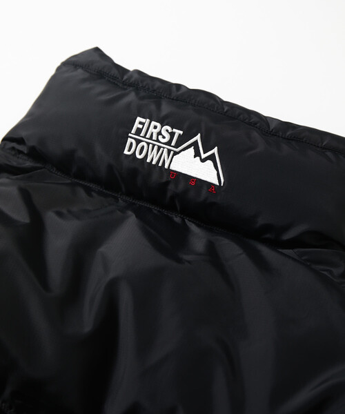 FIRST DOWN（ファーストダウン）の「FIRST DOWN/ファーストダウン 別注 バブルダウン（ダウンジャケット/コート・メンズ・ホワイト/ブラック/チャコールグレー・SMALL/MEDIUM/LARGE）」の4枚目の写真