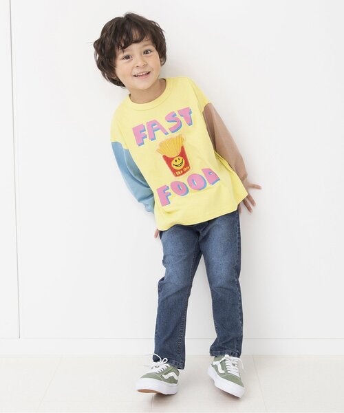 BREEZE（ブリーズ）の「【26春新作】すぽ軽テーパードパンツ_ジュニア対応（その他パンツ・キッズ・インディゴブルー/キャメル/その他10/ブラック・90/100/110/150/130/140/160/120）」の5枚目の写真