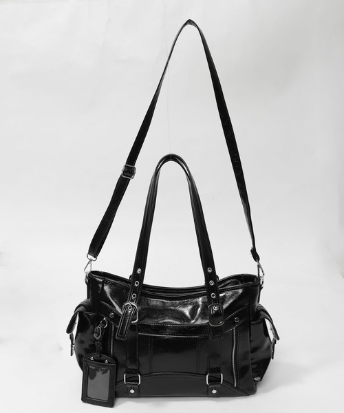 Figments(フィグメンツ)の「チャームツキY2Kバッグ(トートバッグ・レディース・ブラック・FREE)」の6枚目の写真