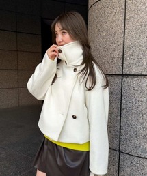 FRAY I.D（フレイアイディー）の「スタンドカラーショートコート（トレンチコート）」