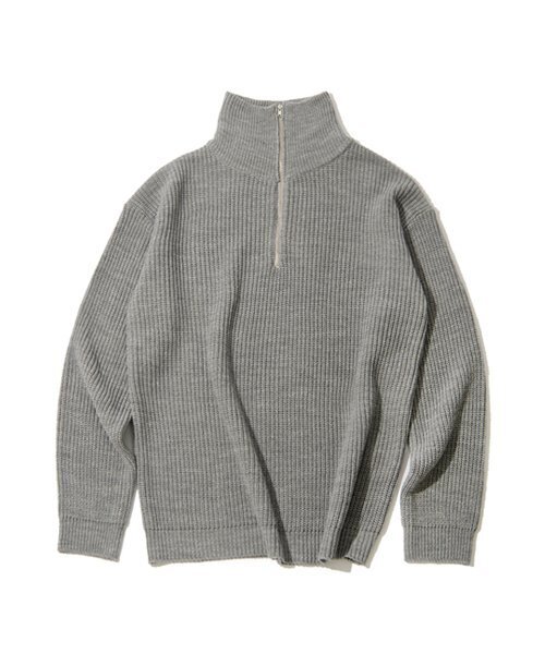 UNLC(ユーエヌエルシー)の「ハーフジップソリッドニット(クリーム)(ニット/セーター・メンズ・その他・LARGE/MEDIUM)」の2枚目の写真
