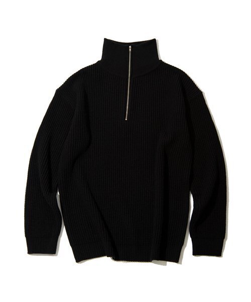 UNLC(ユーエヌエルシー)の「ハーフジップソリッドニット(クリーム)(ニット/セーター・メンズ・その他・LARGE/MEDIUM)」の4枚目の写真