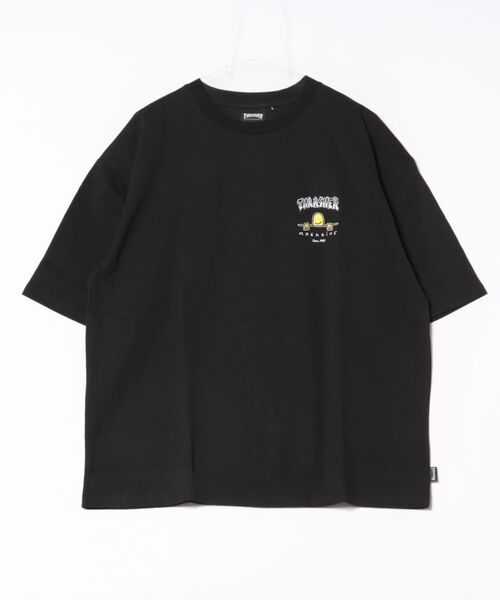 THRASHER（スラッシャー）の「THRASHER / スラッシャー × Mark Gonzales / マークゴンザレス グラフィック バックプリントTシャツ オーバーサイズ（Tシャツ/カットソー・メンズ・ブラック/サックスブルー/ミント/ホワイト・XL/L/M）」の2枚目の写真