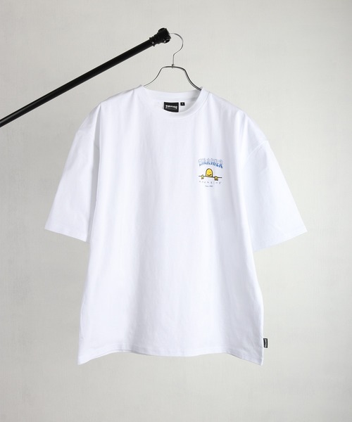 THRASHER（スラッシャー）の「THRASHER / スラッシャー × Mark Gonzales / マークゴンザレス グラフィック バックプリントTシャツ オーバーサイズ（Tシャツ/カットソー・メンズ・ブラック/サックスブルー/ミント/ホワイト・XL/L/M）」の15枚目の写真