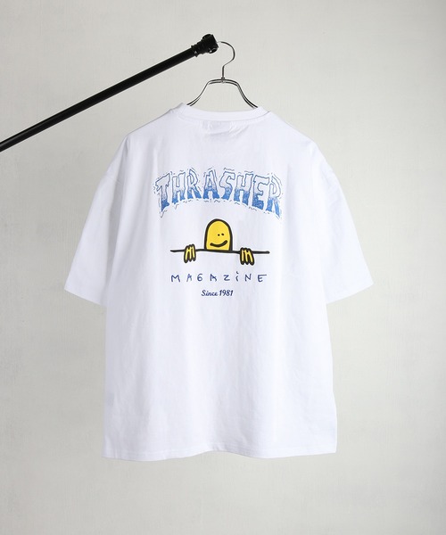 THRASHER（スラッシャー）の「THRASHER / スラッシャー × Mark Gonzales / マークゴンザレス グラフィック バックプリントTシャツ オーバーサイズ（Tシャツ/カットソー・メンズ・ブラック/サックスブルー/ミント/ホワイト・XL/L/M）」の16枚目の写真