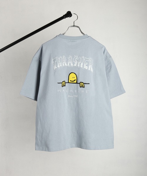 THRASHER（スラッシャー）の「THRASHER / スラッシャー × Mark Gonzales / マークゴンザレス グラフィック バックプリントTシャツ オーバーサイズ（Tシャツ/カットソー・メンズ・ブラック/サックスブルー/ミント/ホワイト・XL/L/M）」の22枚目の写真