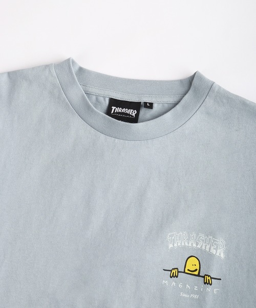 THRASHER（スラッシャー）の「THRASHER / スラッシャー × Mark Gonzales / マークゴンザレス グラフィック バックプリントTシャツ オーバーサイズ（Tシャツ/カットソー・メンズ・ブラック/サックスブルー/ミント/ホワイト・XL/L/M）」の7枚目の写真