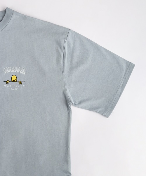 THRASHER（スラッシャー）の「THRASHER / スラッシャー × Mark Gonzales / マークゴンザレス グラフィック バックプリントTシャツ オーバーサイズ（Tシャツ/カットソー・メンズ・ブラック/サックスブルー/ミント/ホワイト・XL/L/M）」の9枚目の写真