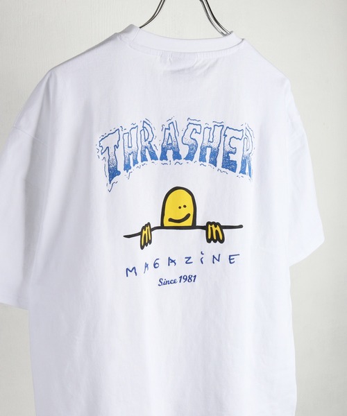 THRASHER（スラッシャー）の「THRASHER / スラッシャー × Mark Gonzales / マークゴンザレス グラフィック バックプリントTシャツ オーバーサイズ（Tシャツ/カットソー・メンズ・ブラック/サックスブルー/ミント/ホワイト・XL/L/M）」の17枚目の写真
