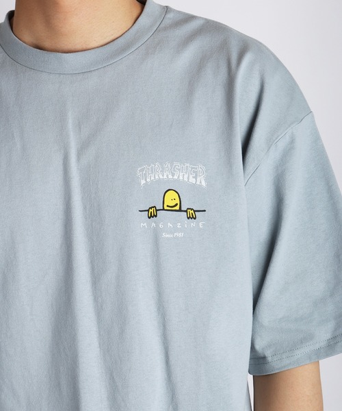 THRASHER(スラッシャー)の「THRASHER / スラッシャー × Mark Gonzales / マークゴンザレス グラフィック バックプリントTシャツ オーバーサイズ(Tシャツ/カットソー・メンズ・ブラック/サックスブルー/ミント/ホワイト・XL/L/M)」の16枚目の写真