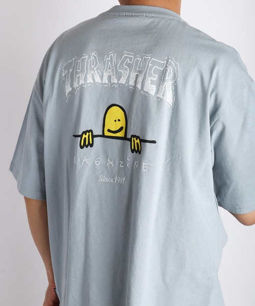 THRASHER(スラッシャー)の「THRASHER / スラッシャー × Mark Gonzales / マークゴンザレス グラフィック バックプリントTシャツ オーバーサイズ(Tシャツ/カットソー・メンズ・ブラック/サックスブルー/ミント/ホワイト・XL/L/M)」の17枚目の写真