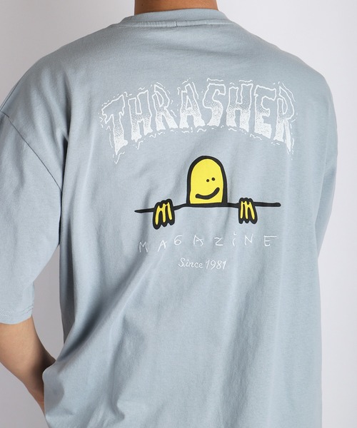 THRASHER(スラッシャー)の「THRASHER / スラッシャー × Mark Gonzales / マークゴンザレス グラフィック バックプリントTシャツ オーバーサイズ(Tシャツ/カットソー・メンズ・ブラック/サックスブルー/ミント/ホワイト・XL/L/M)」の18枚目の写真
