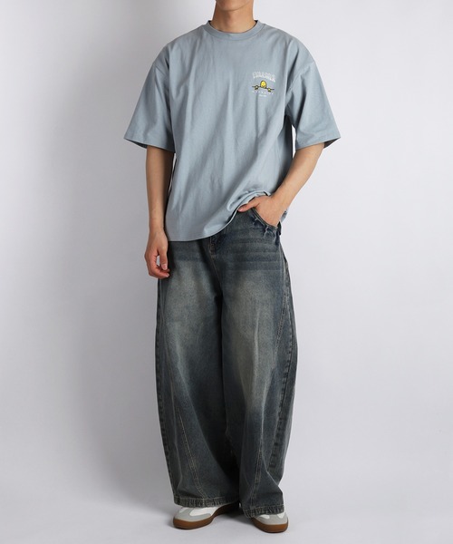 THRASHER(スラッシャー)の「THRASHER / スラッシャー × Mark Gonzales / マークゴンザレス グラフィック バックプリントTシャツ オーバーサイズ(Tシャツ/カットソー・メンズ・ブラック/サックスブルー/ミント/ホワイト・XL/L/M)」の19枚目の写真