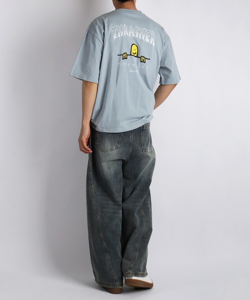 THRASHER(スラッシャー)の「THRASHER / スラッシャー × Mark Gonzales / マークゴンザレス グラフィック バックプリントTシャツ オーバーサイズ(Tシャツ/カットソー・メンズ・ブラック/サックスブルー/ミント/ホワイト・XL/L/M)」の20枚目の写真