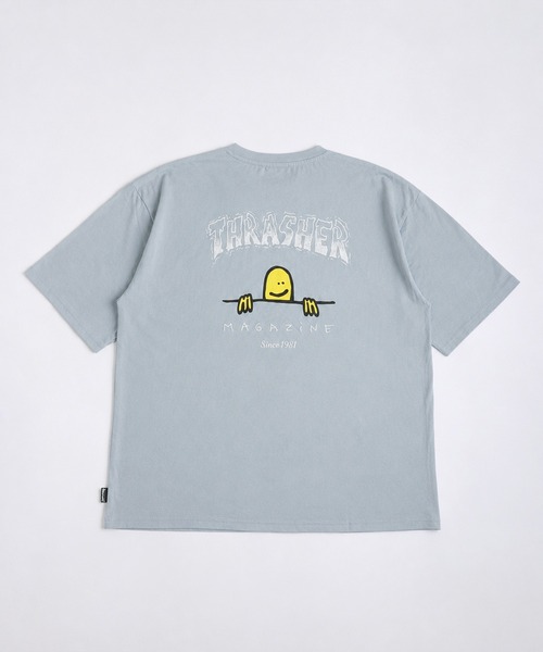 THRASHER(スラッシャー)の「THRASHER / スラッシャー × Mark Gonzales / マークゴンザレス グラフィック バックプリントTシャツ オーバーサイズ(Tシャツ/カットソー・メンズ・ブラック/サックスブルー/ミント/ホワイト・XL/L/M)」の21枚目の写真