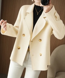 Miniministore（ミニミニストア）の「ウールタッチダブルブレストショートコート（ピーコート）」