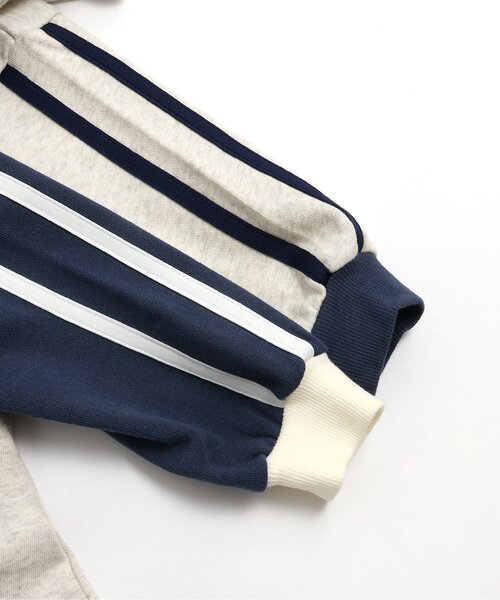 BREEZE（ブリーズ）の「【リンク】セーラー裏毛ワンピ（ワンピース・キッズ・グレー/ネイビー・80/90/100/110/120/130/140）」の5枚目の写真