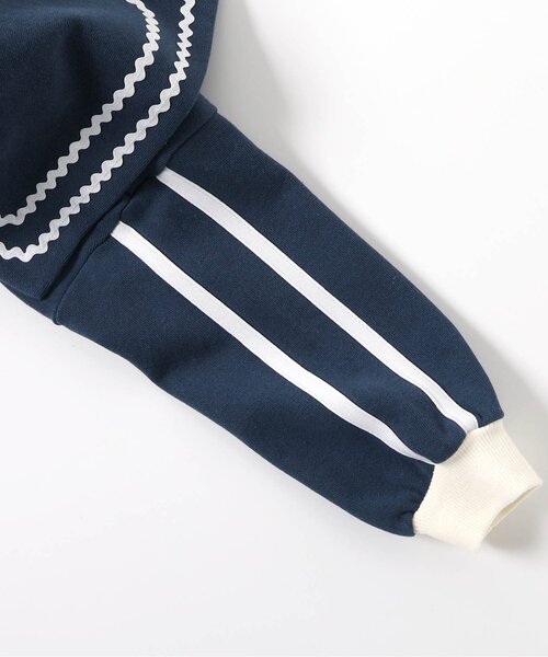 BREEZE（ブリーズ）の「【リンク】セーラー裏毛ワンピ（ワンピース・キッズ・グレー/ネイビー・80/90/100/110/120/130/140）」の13枚目の写真