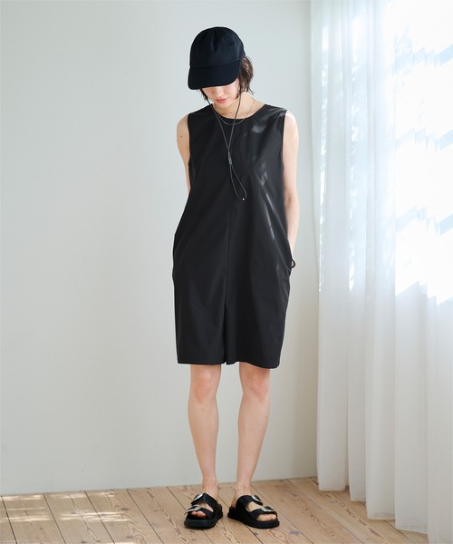 UR'S（ユアーズ）の「撥水2wayショートオールインワン/ラッシュガード（ラッシュガード・レディース・ベージュ/ブラック・S/M/L）」の7枚目の写真