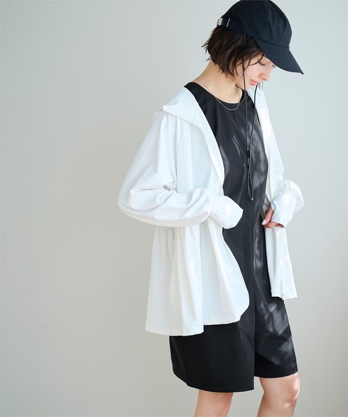 UR'S（ユアーズ）の「撥水2wayショートオールインワン/ラッシュガード（ラッシュガード・レディース・ベージュ/ブラック・S/M/L）」の11枚目の写真