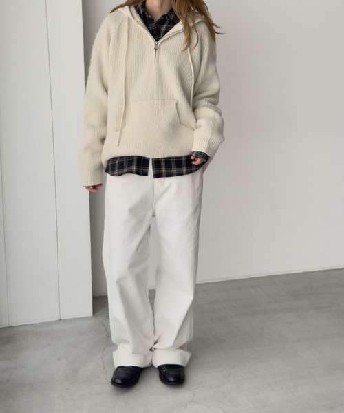 CANAL JEAN（キャナルジーン）の「El mar　ネルチェックレギュラーシャツ（シャツ/ブラウス・レディース・ブラウン/ブラック・ONE SIZE）」の6枚目の写真