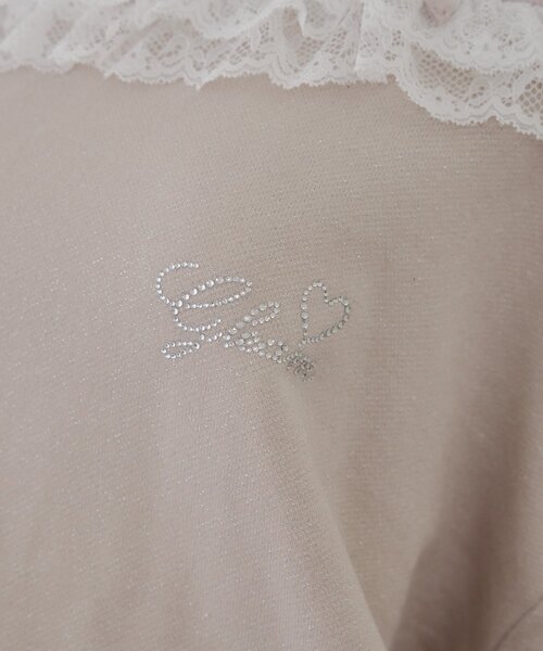 continuer de NICE CLAUP(コンティニューデナイスクラップ)の「【セットアップ対応】ラメ裏毛ワンショルプルオーバー(スウェット・レディース・ピンク/トップグレー/ブラック・MEDIUM/SMALL)」の12枚目の写真