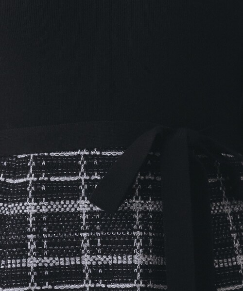 index（インデックス）の「チェックラメジャカードニットワンピース（ワンピース・レディース・ベージュ系その他7/ブラック系4/ブルー系9・38/40/36/42）」の21枚目の写真