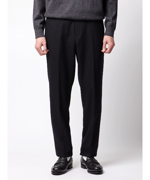 SUIT SQUARE(スーツスクエア)の「テーパードパンツ 尾州 ウールカシミヤブレンド ツイル(スラックス・メンズ・ネイビー/グレー・S/M/L/LL)」の17枚目の写真