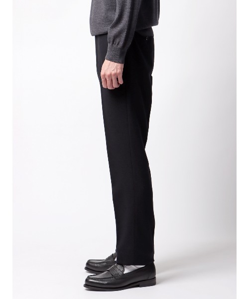 SUIT SQUARE(スーツスクエア)の「テーパードパンツ 尾州 ウールカシミヤブレンド ツイル(スラックス・メンズ・ネイビー/グレー・S/M/L/LL)」の18枚目の写真