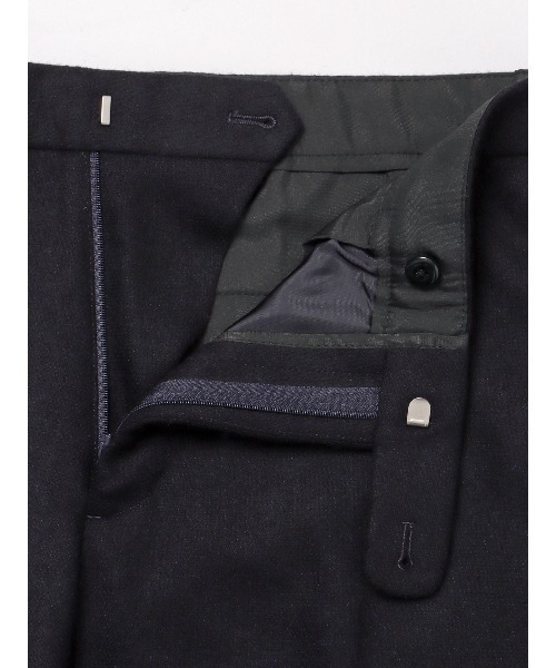 SUIT SQUARE(スーツスクエア)の「テーパードパンツ 尾州 ウールカシミヤブレンド ツイル(スラックス・メンズ・ネイビー/グレー・S/M/L/LL)」の22枚目の写真